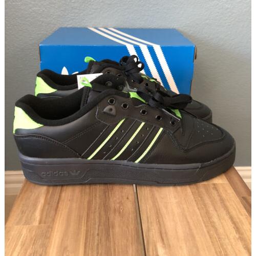 adidas rivalry low black green