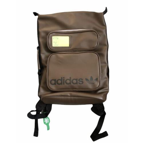 Adidas Originals Stan Smith Brown Day Backpack Leather Laptop Bag - Brown