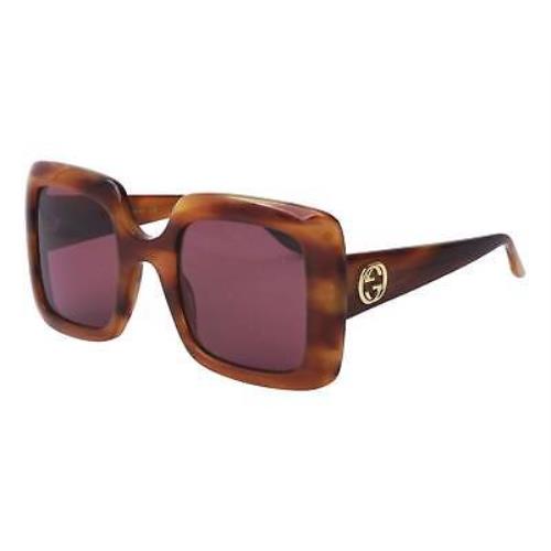 Gucci Havana 52 mm Women`s Sunglasses GG0896S-004 52