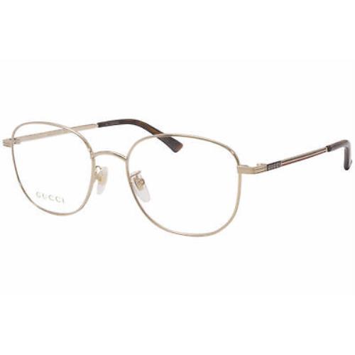 Gucci Gold 52 mm Men`s Eyeglasses GG0838OK-002 52