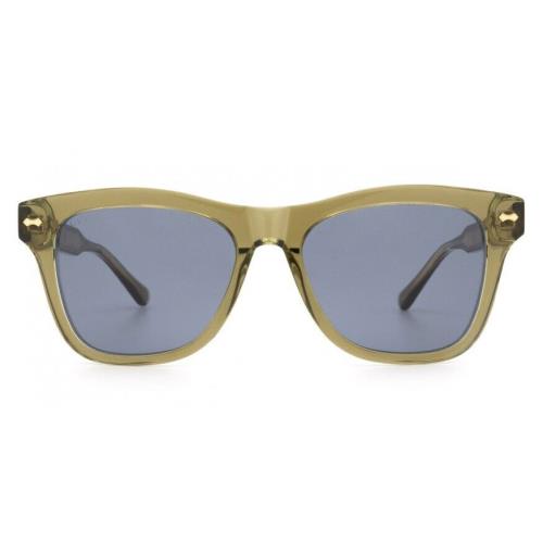 Gucci GG0910S 002 Rectangular Square Green Green Blue 53 mm Men`s Sunglasses