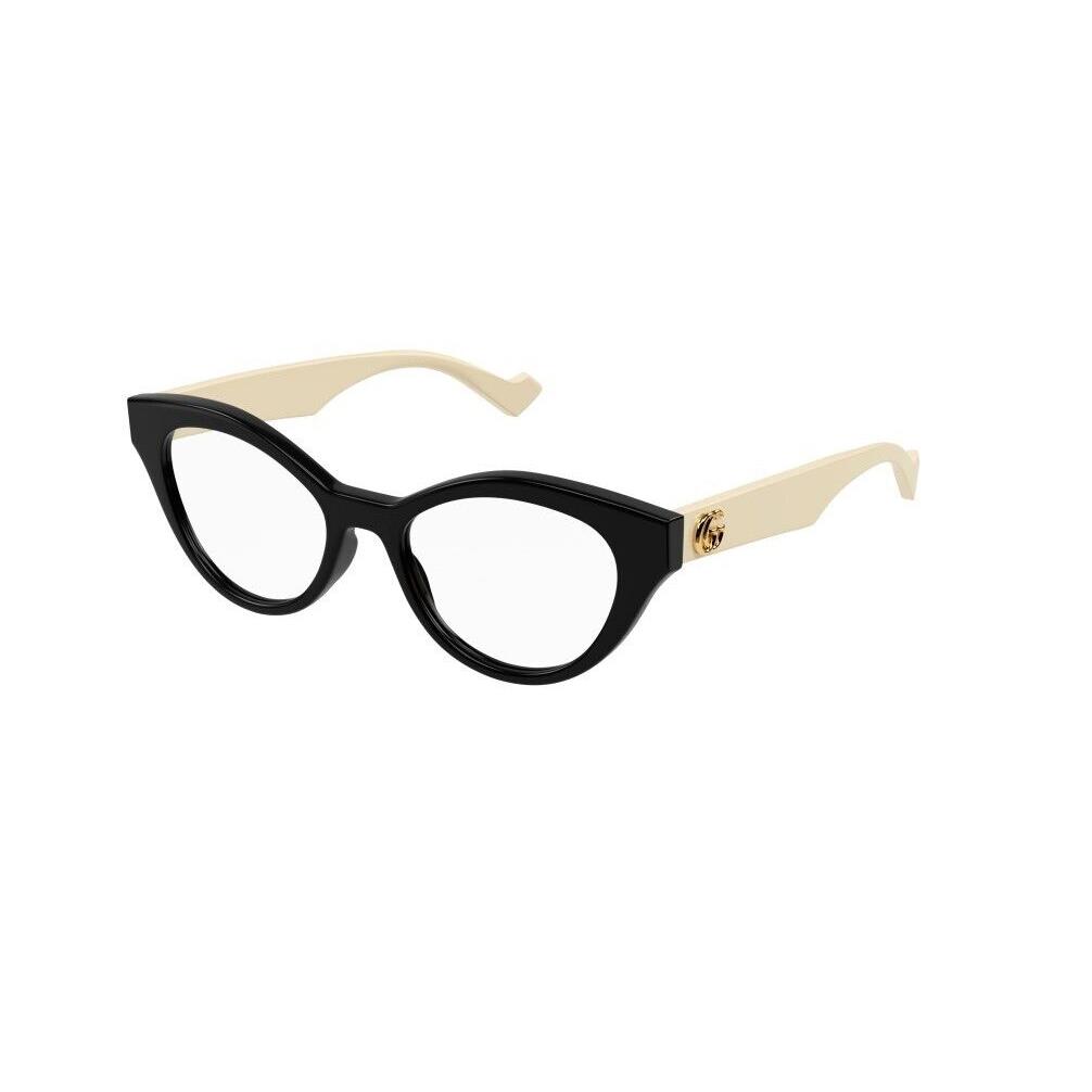 Gucci GG0959O 002 Black White Cat-eye Full-rim Women`s Eyeglasses