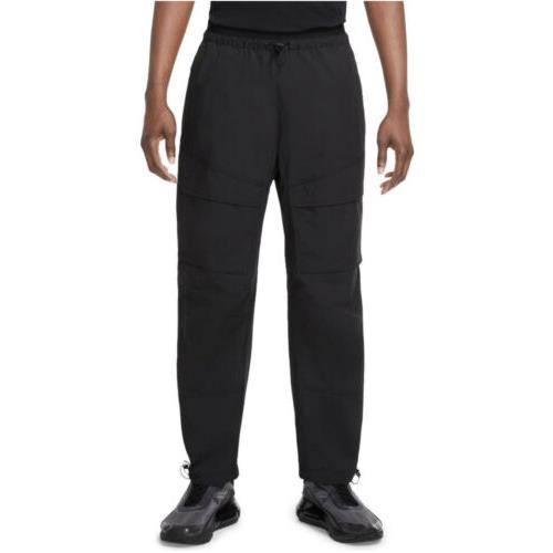 Nike Sportwear Woven Tech Pants Triple Black CZ1622 010 Mens Size Small