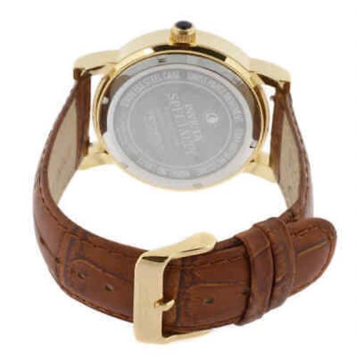 Invicta watch Specialty - White Dial, Brown Band, Silver Bezel