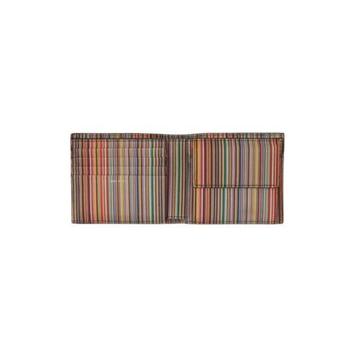 Paul Smith Multi-stripe Leather Wallet Made in Italy. Yours F