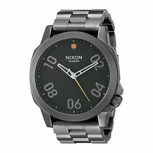 Nixon Men`s A506-001 `ranger` Black Stainless Steel Watch