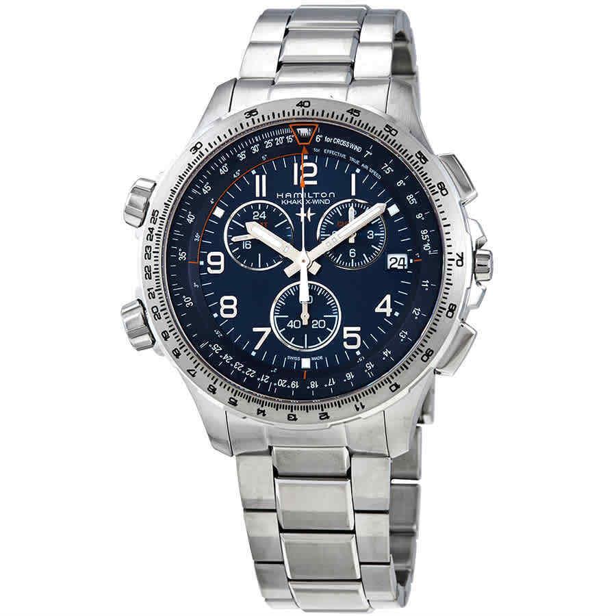 Hamilton Khaki X-wind Quartz Blue Dial Men`s Watch H77922141