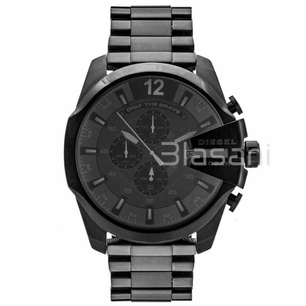 Diesel DZ4355 Mega Chief Men`s Black Black Dial Chronograph Watch 59X51mm