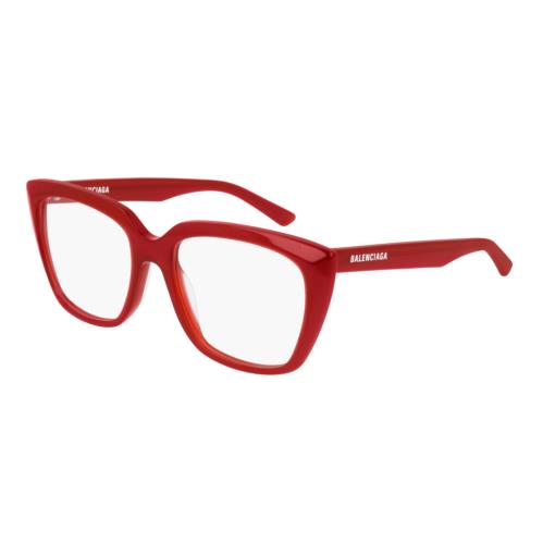 Balenciaga BB 0062O 004 Red Cat Eye Women`s Eyeglasses