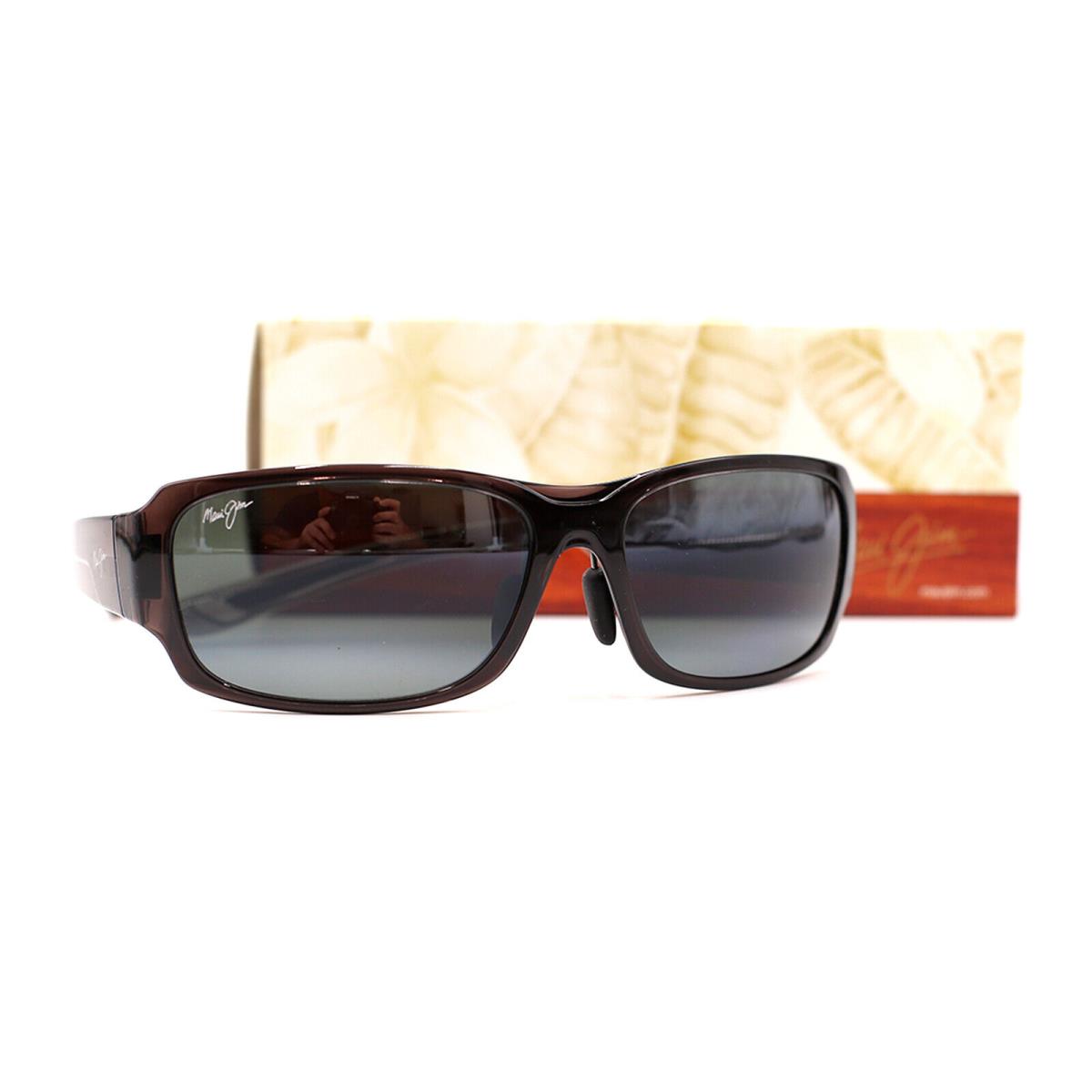 Maui Jim Monkeypod 441-11A Gray Fade Wrapped Sunglasses Polarized Gray Lenses - Gray Frame, Gray Lens