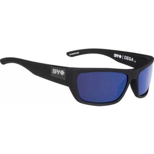 Spy Optic Dega Sunglasses - Soft Mt Blk / Happy Bronze Polar Blue Spectra