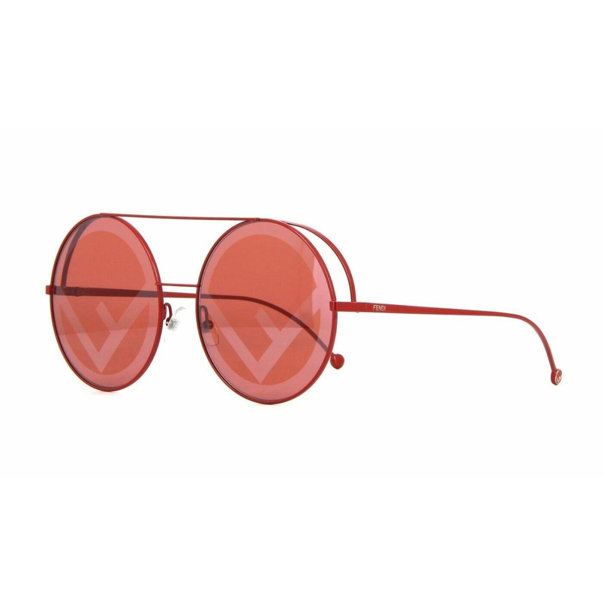 Fendi Run Away Fashion Sunglasses FF 0285 C9A Red Metal / Coral Red Lens