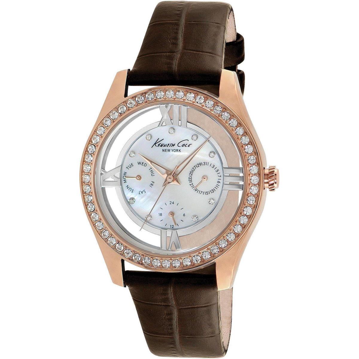 Kenneth Cole KC2818 Transparency Mother OF Pearl Leather Watch