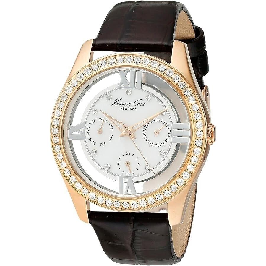 Kenneth Cole York Women`s Quartz Leather Strap Gold Tone KC2818