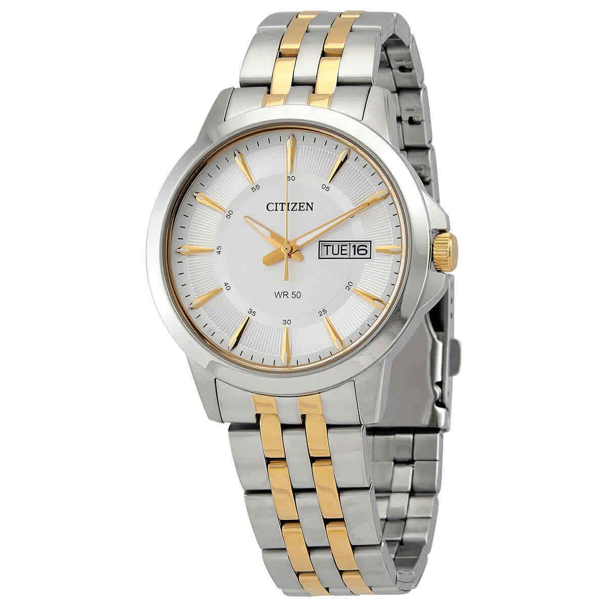 Citizen Quartz Silver Dial Two-tone Men`s Watch BF2018-52A