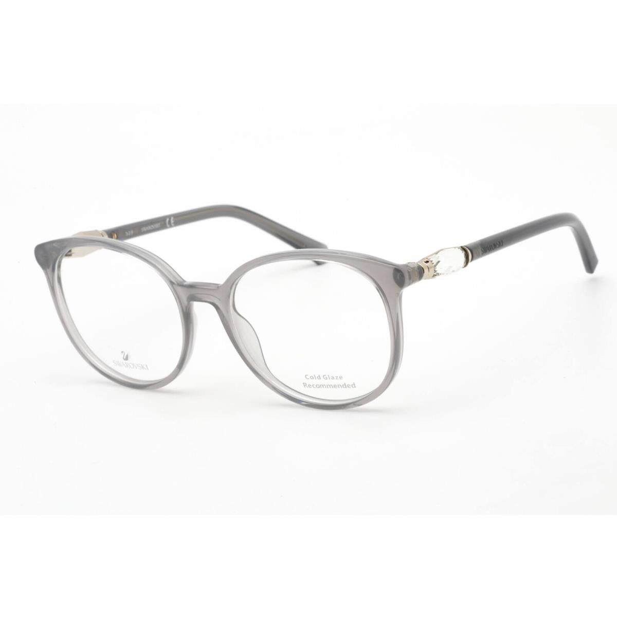 Swarovski Women`s Eyeglasses Grey/other Oval Plastic Full-rim Frame SK5310 020 - Frame: Grey/Other, Lens: Clear