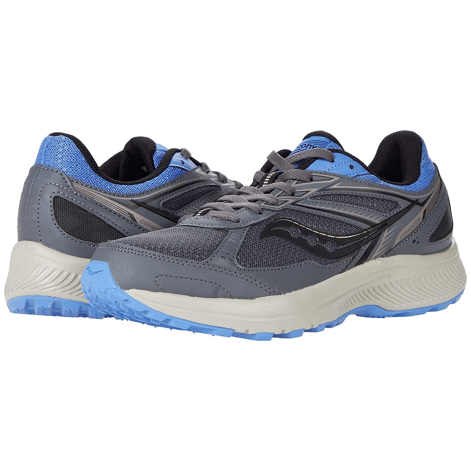 Woman`s Sneakers Athletic Shoes Saucony Cohesion TR 14 Charcoal/Jewel