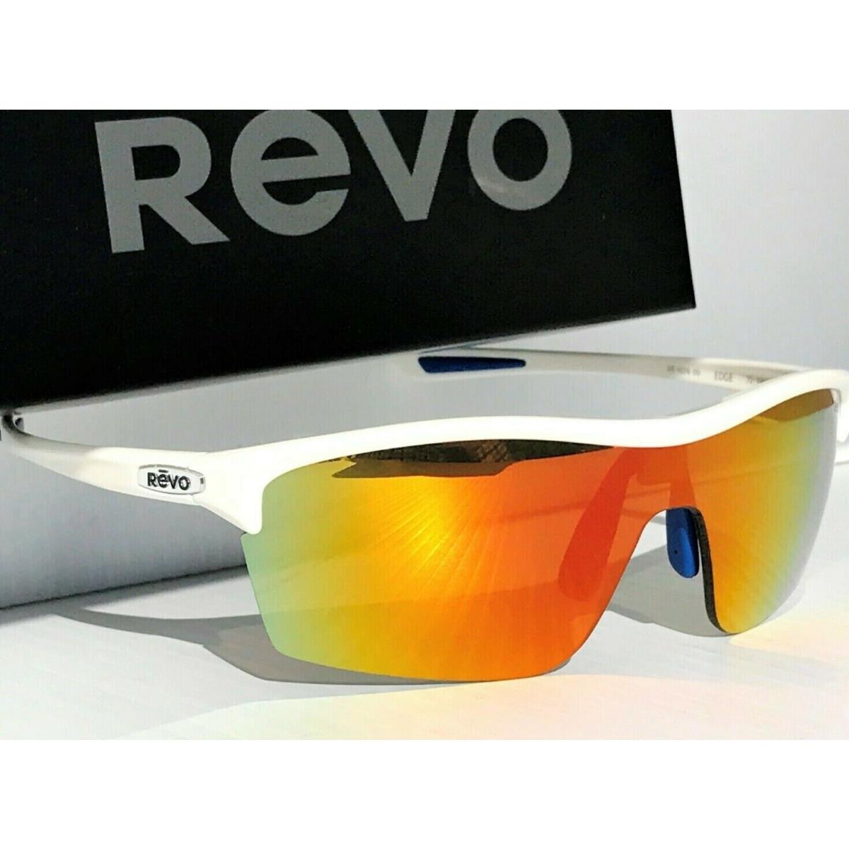 Revo Edge White Polished Polarized Orange Glass Lens Sunglass 1074 09 OG