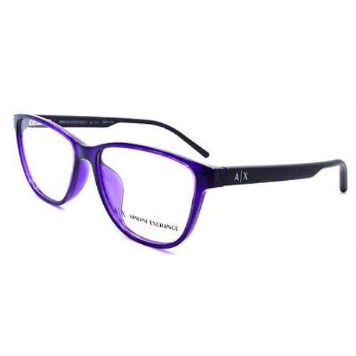 Armani Exchange AX3047F 8236 Women`s Eyeglasses Cat Eye 54-15-140 Purple