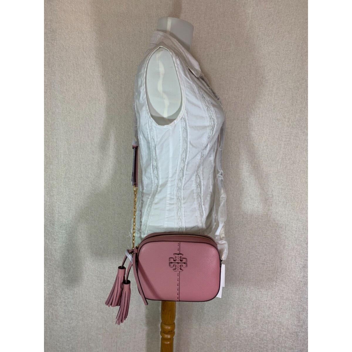 Tory Burch Pink Magnolia Leather Mcgraw Camera Bag - Tory Burch bag -  192485686319 | Fash Brands