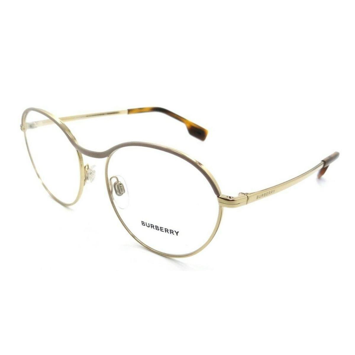 Burberry Eyeglasses Frames BE 1337 1296 53-17-140 Beige / Gold Made in Italy