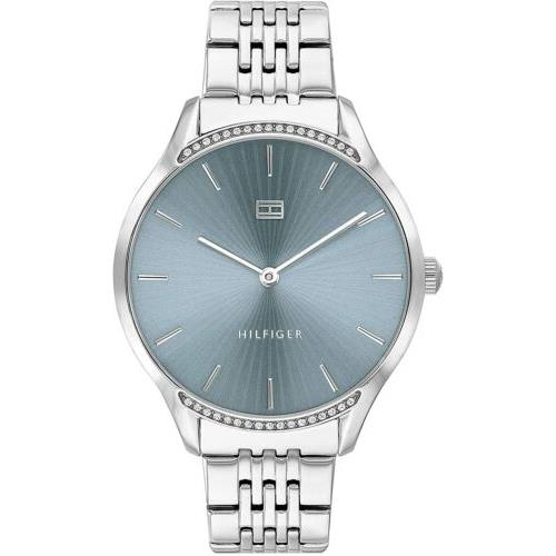 Tommy Hilfiger 1782210 Women`s Watch Silver Stainless Steel Strap Grey Dial
