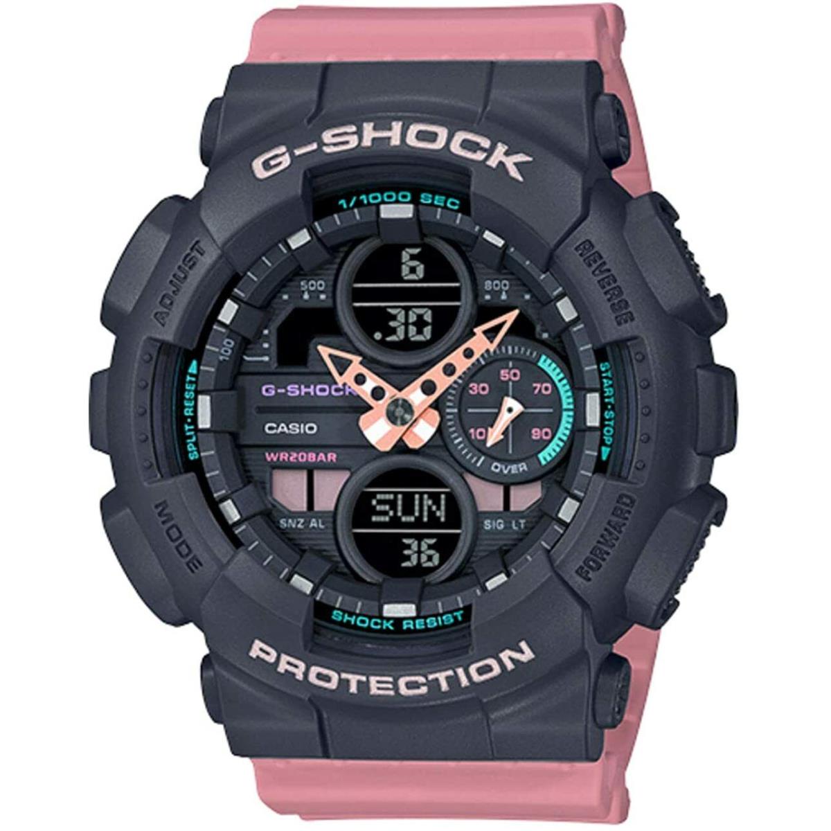 Casio G-shock GMAS140-4A S Series Ana-digital Peach Pink Resin Ladies Watch