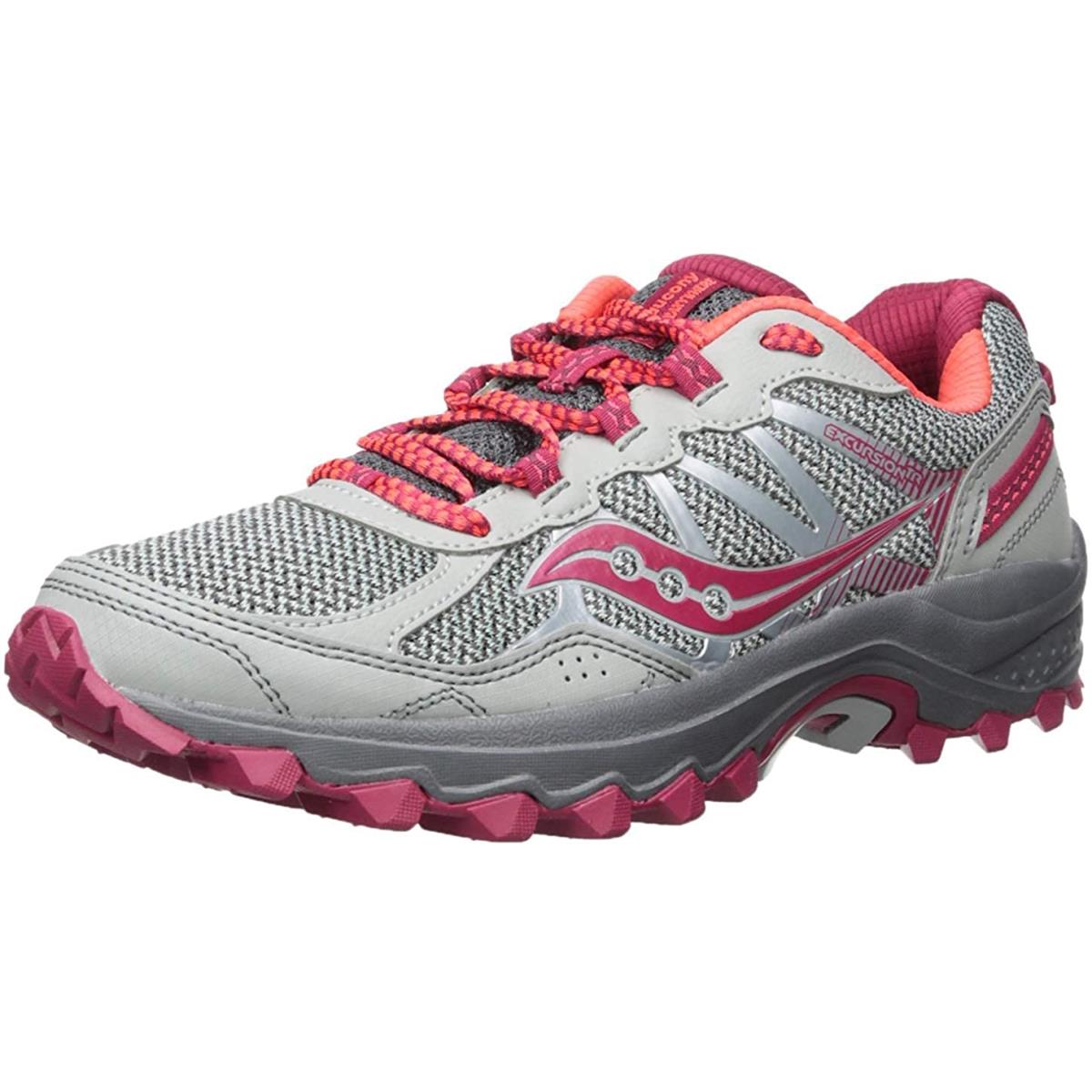 Saucony Women`s Excursion Tr11 Running-shoes Grey Pink