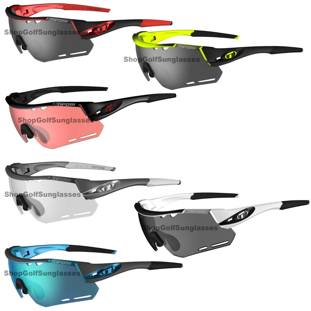 Tifosi Alliant Black White Gunmetal Neon Sunglasses Choose Your Style