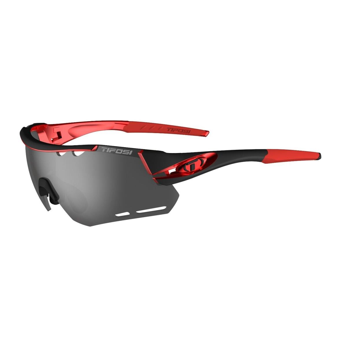 Tifosi Alliant Black White Gunmetal Neon Sunglasses Choose Your Style Black Red Smoke CYCLING 3-Lens