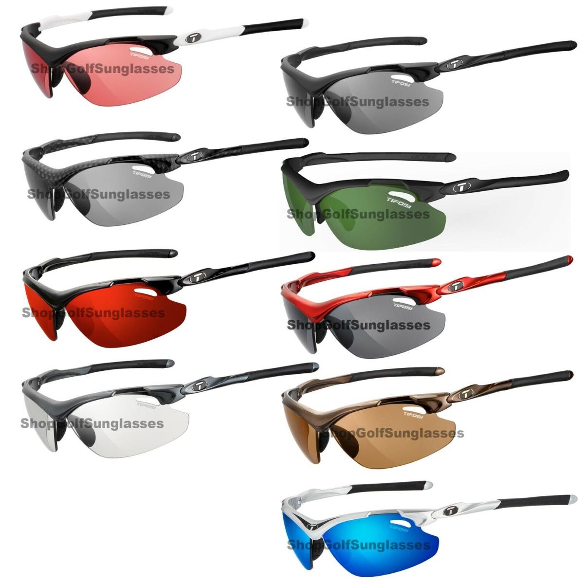 Tifosi Tyrant 2.0 Black Brown Gunmetal Carbon Mocha Golf Sunglasses You Choose