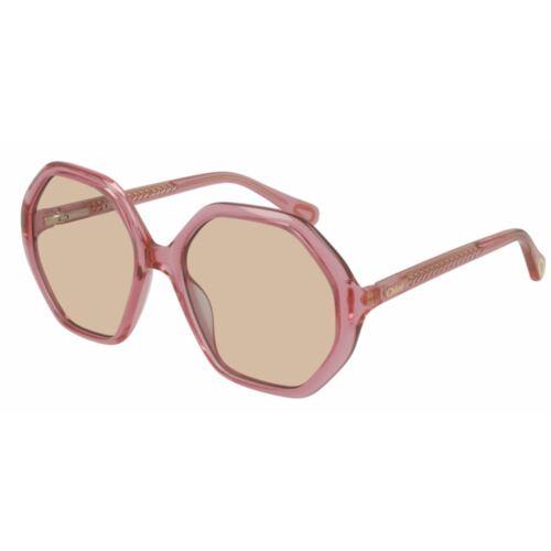 Chloé Chloe CC0004S 003 Pink Square Kid`s 51 mm Sunglasses