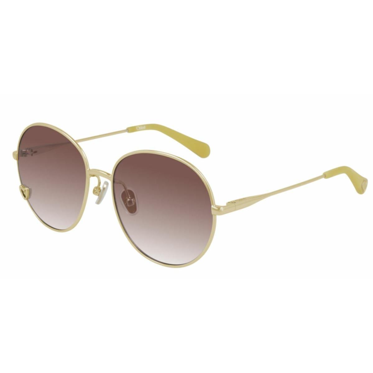 Chloe CC0006S 004 Gold Round Kid`s 52 mm Sunglasses