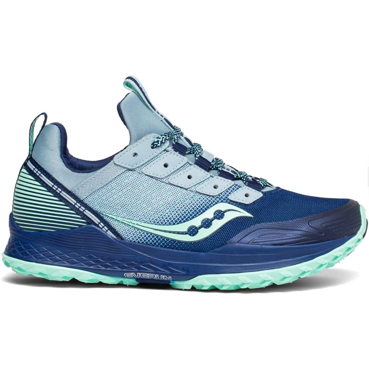 Saucony Women`s Mad River TR Trail Running Shoe Blue/Navy