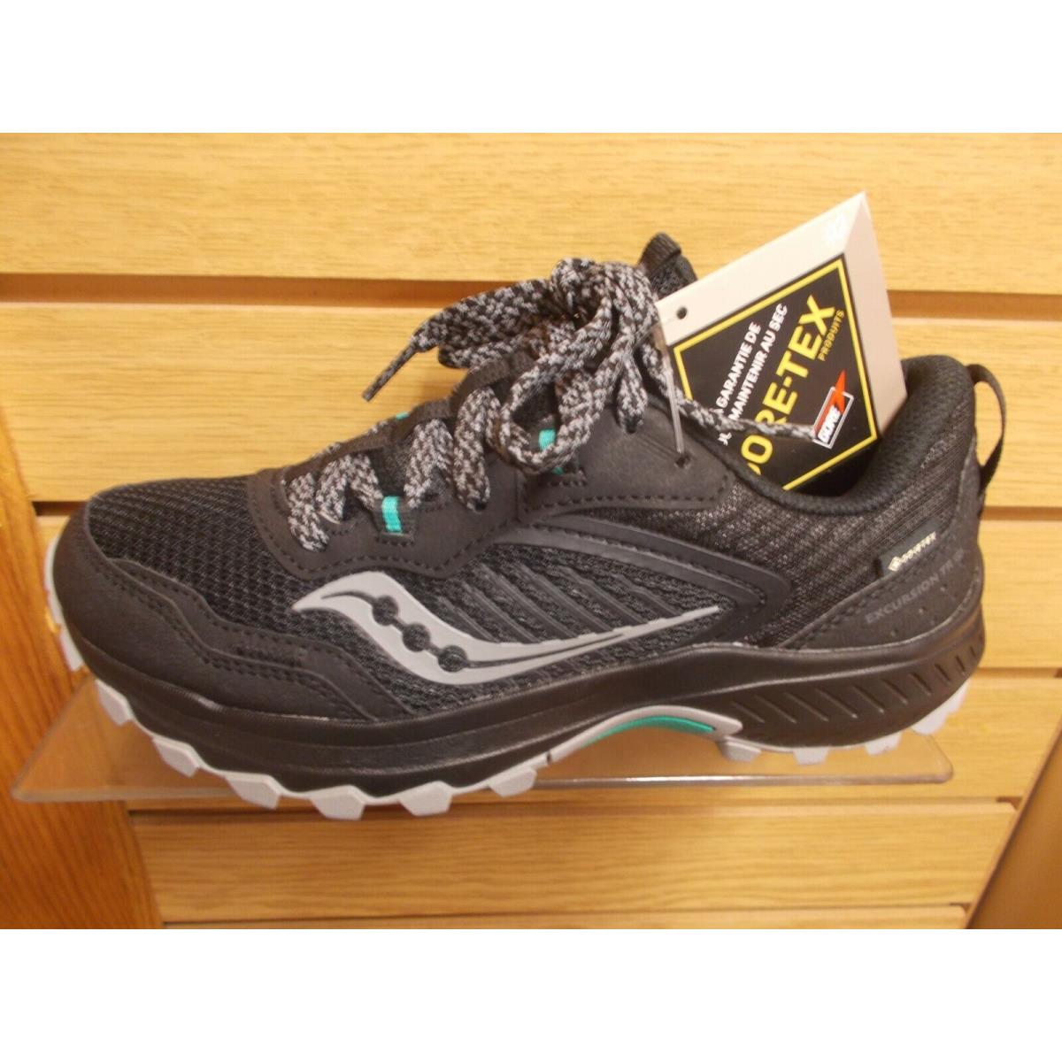 Saucony Women`s Excursion TR15 Gtx Gore-tex Running Shoes Black Waterproof