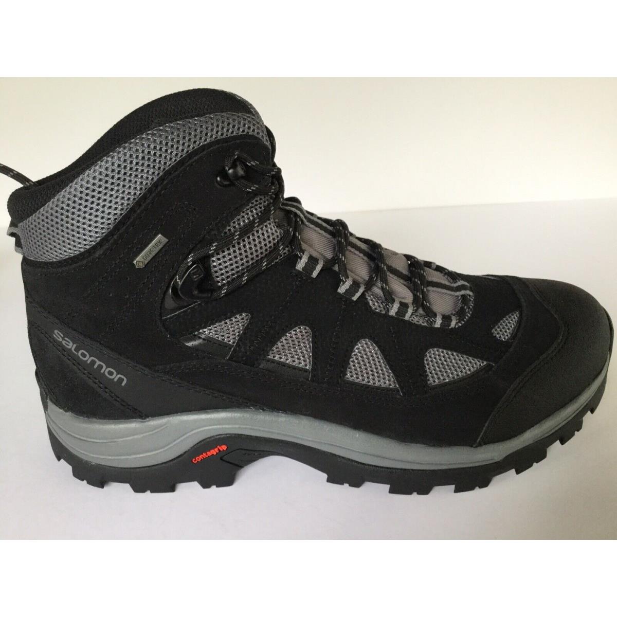 Salomon Authentic Ltr Gtx Ltr Gtx 404643 Black Grey Hiking Shoes Boots Men`s