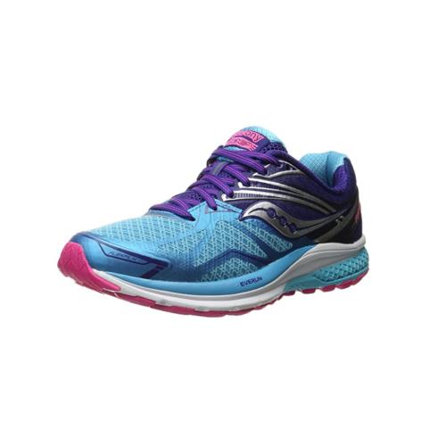 Saucony Women`s Ride 9 Running Shoe Color Options Navy/Blue/Pink