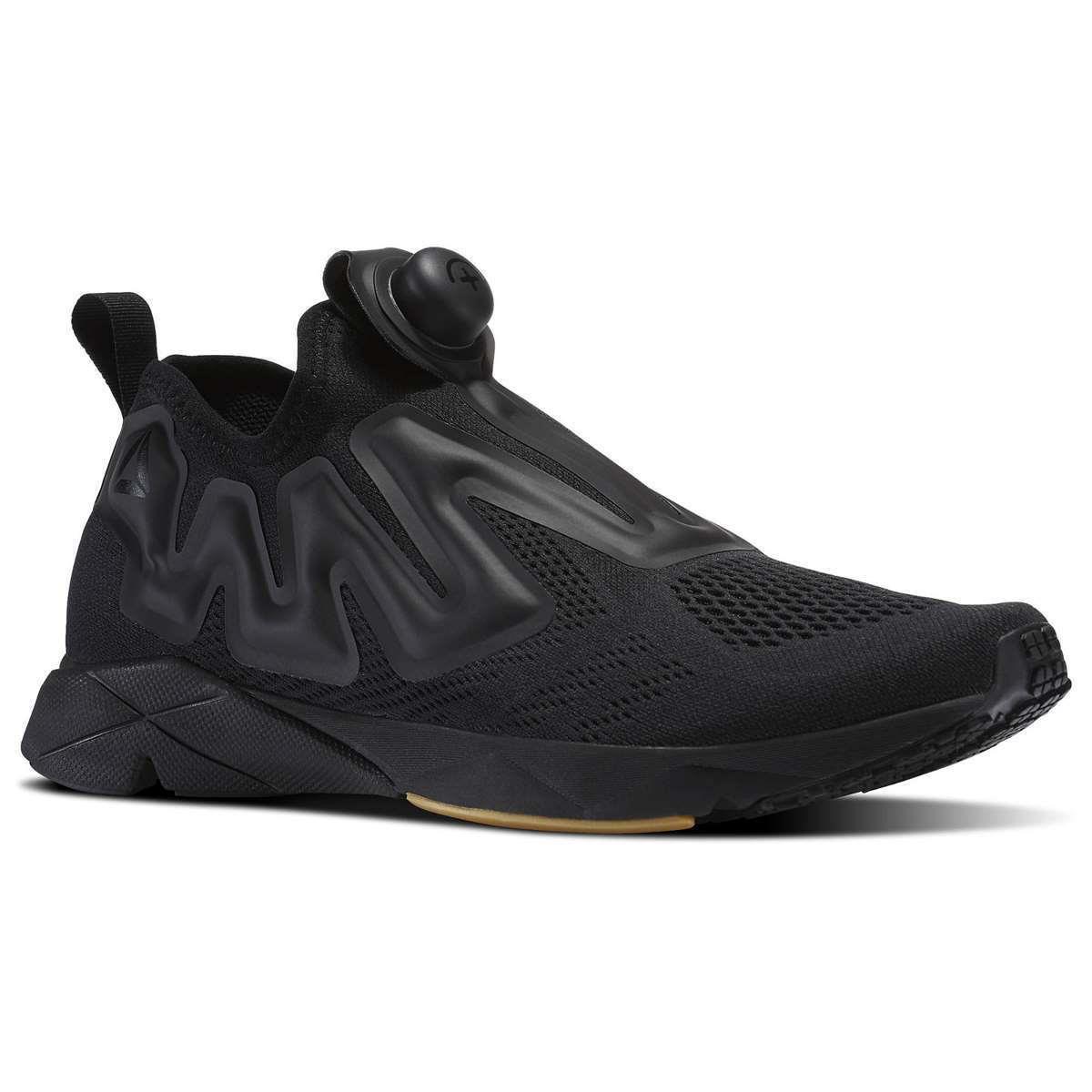 Reebok Men`s Pump Supreme Engine Running Sneakers Unisex Mesh Runner Shoes Black