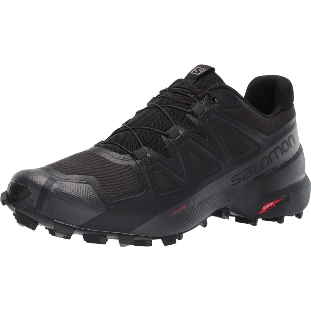 Salomon Men`s Speedcross 5 Wide Trail Running Shoe Black/Black/Phantom
