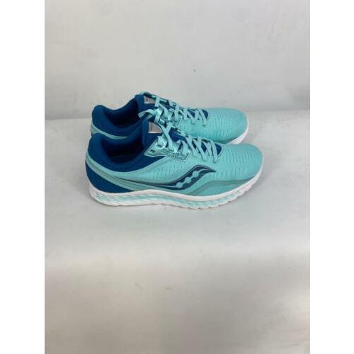 Saucony Women`s Kinvara 11 Wide Athletic Running Shoes Teal S10552-25 Size 9.5W