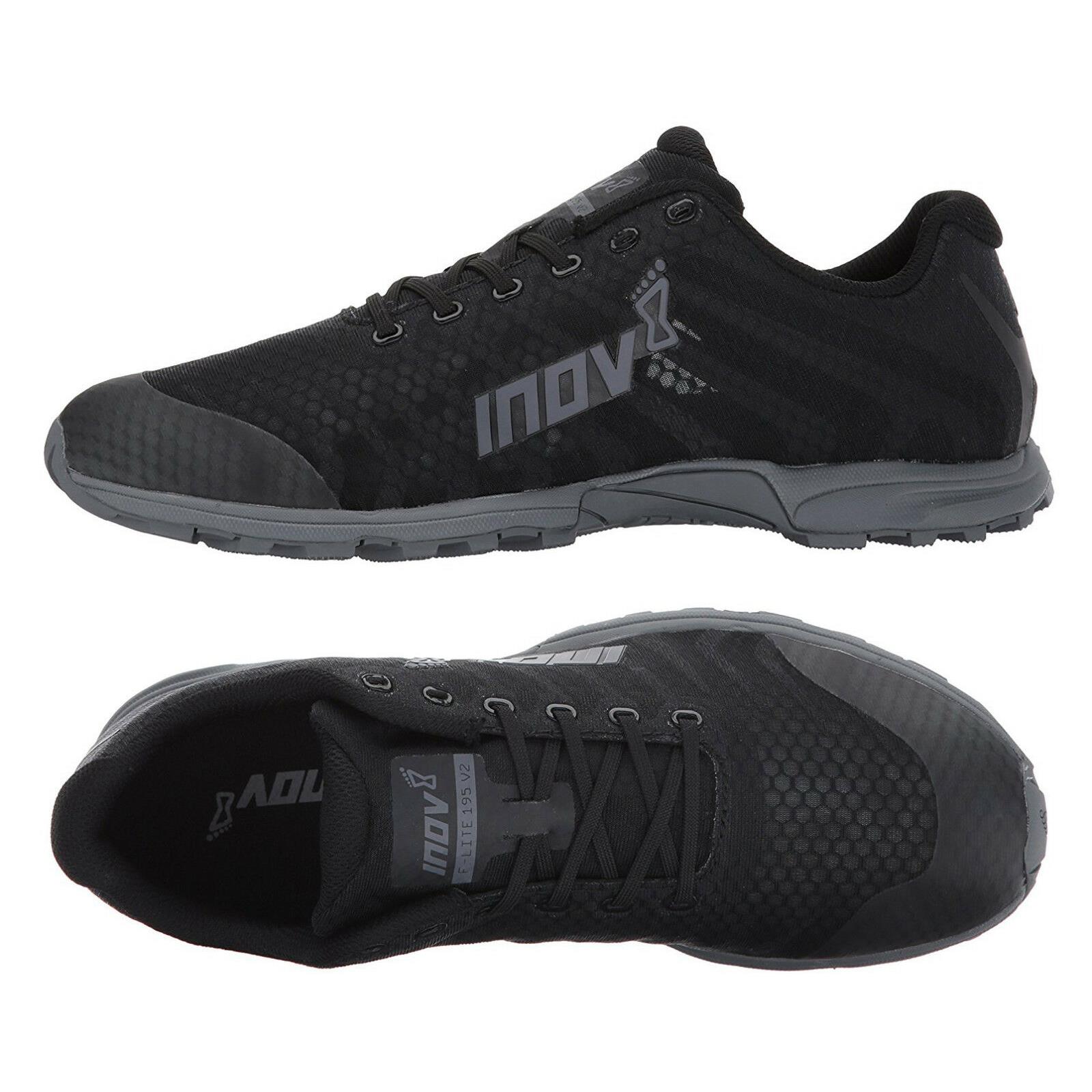 Inov-8 F-lite 195 V2 Womens Cross Training Shoes Running Sneakers Black