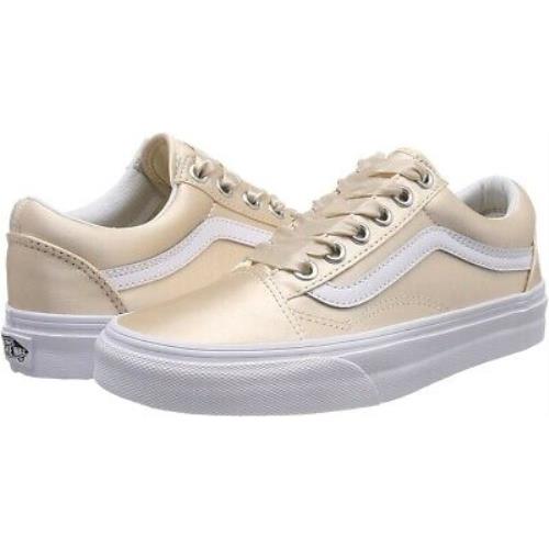 Vans Unisex Old Skool Satin Lux Skate Sneaker Shoes Blush/True White