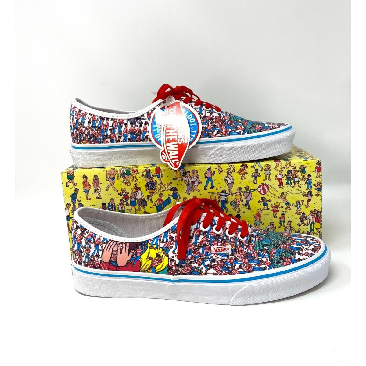 Vans Where`s Waldo Multi Canvas Mens Low To Sneakers Size VN0A348A3RZ