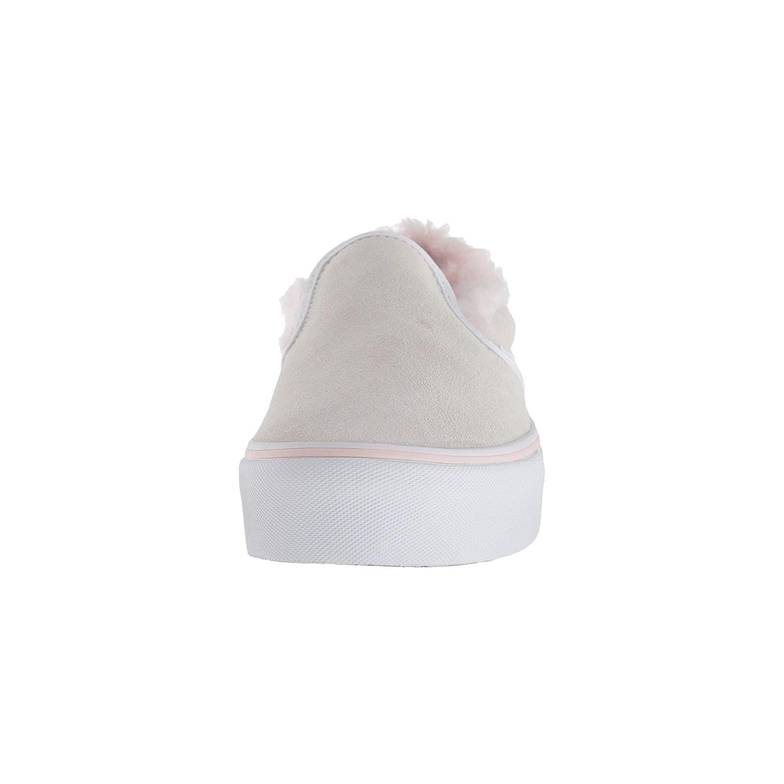 vans suede platform slip on