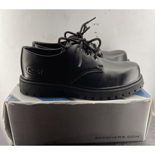 Vintage Skechers Leather Shoes 6626 Black Elites Stock Read Description
