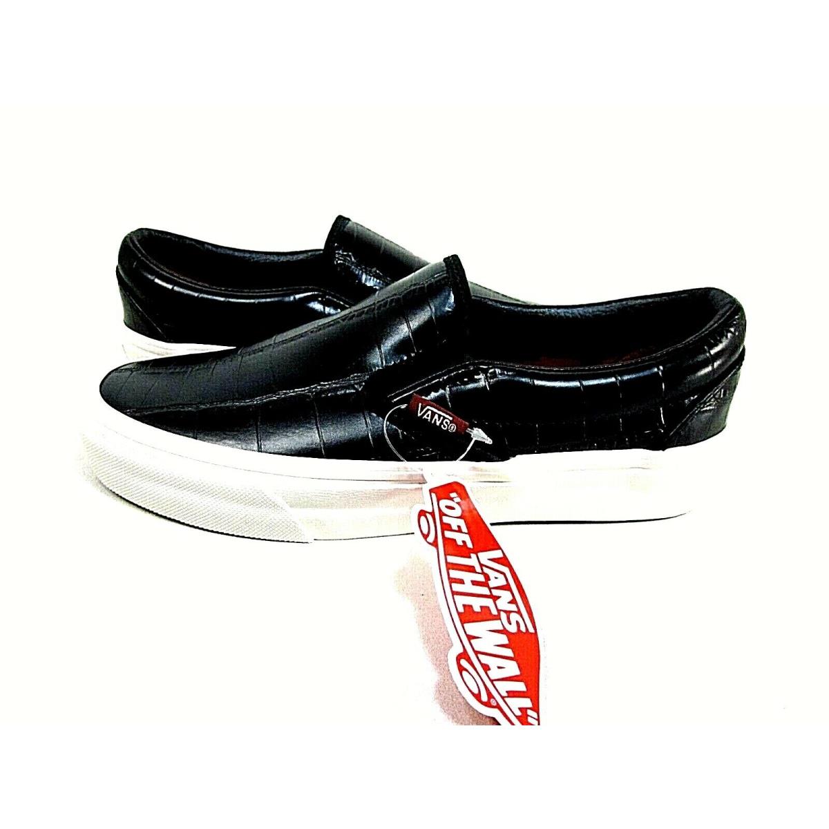 Vans Croc Leather Classic Slip-on Men`s Shoes VN000MEFCQ Size 4.5 Women`s 6