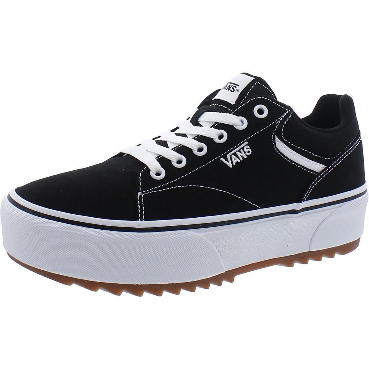 Vans Womens Black Casual and Fashion Sneakers Shoes 9.5 Medium B M Bhfo 8273