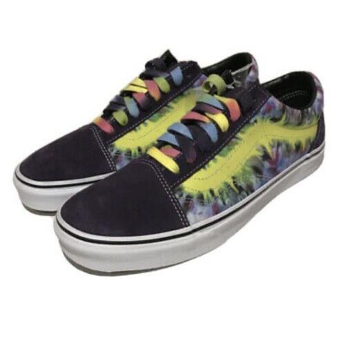 Vans Off The Wall Purple Tie Dye Mysterio Shoes 500714 Mens Size 10 Womens 12