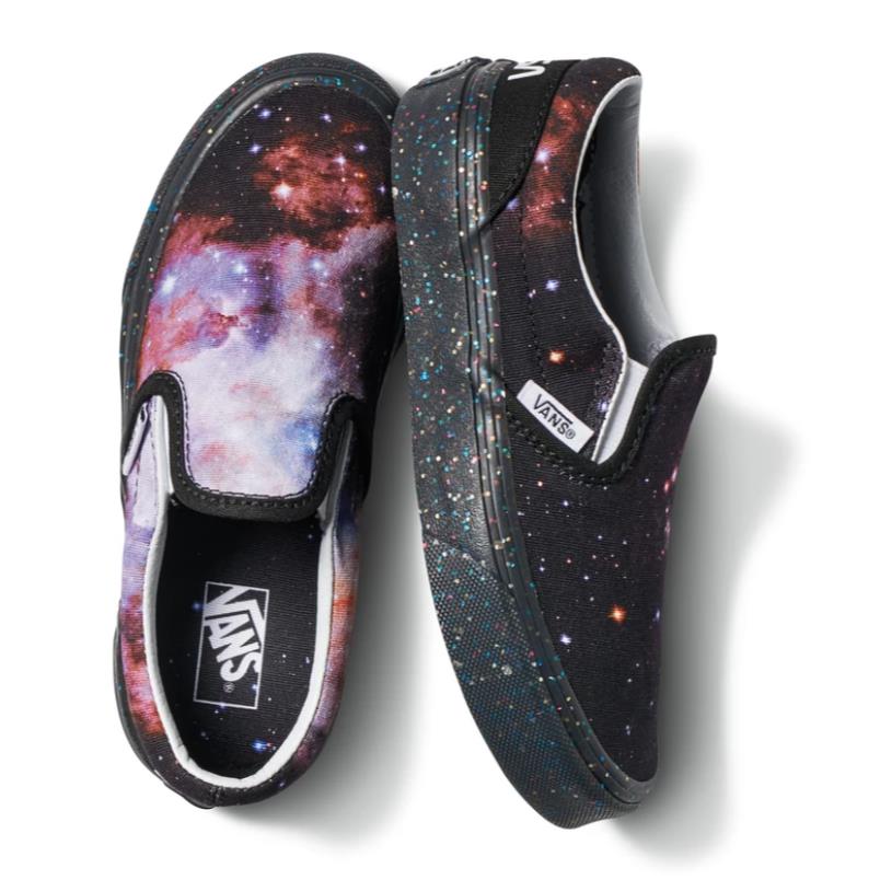 Vans Infant Toddler X Nasa Space Voyager Galaxy Slip-on Shoes Size Kids 12.5