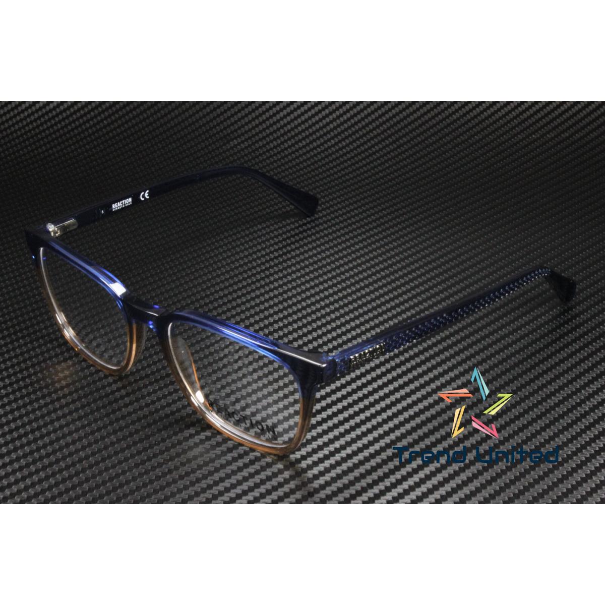 Reaction Kenneth Cole KC0799 092 Blue Clear Lens Plastic 52 mm Men`s Eyeglasses